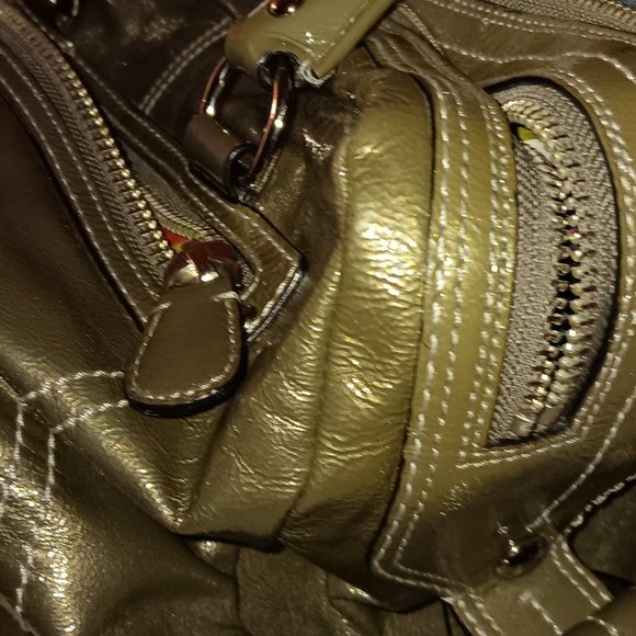 Vintage COACH metallic green Bleeker st satchel - Picture 4 of 12